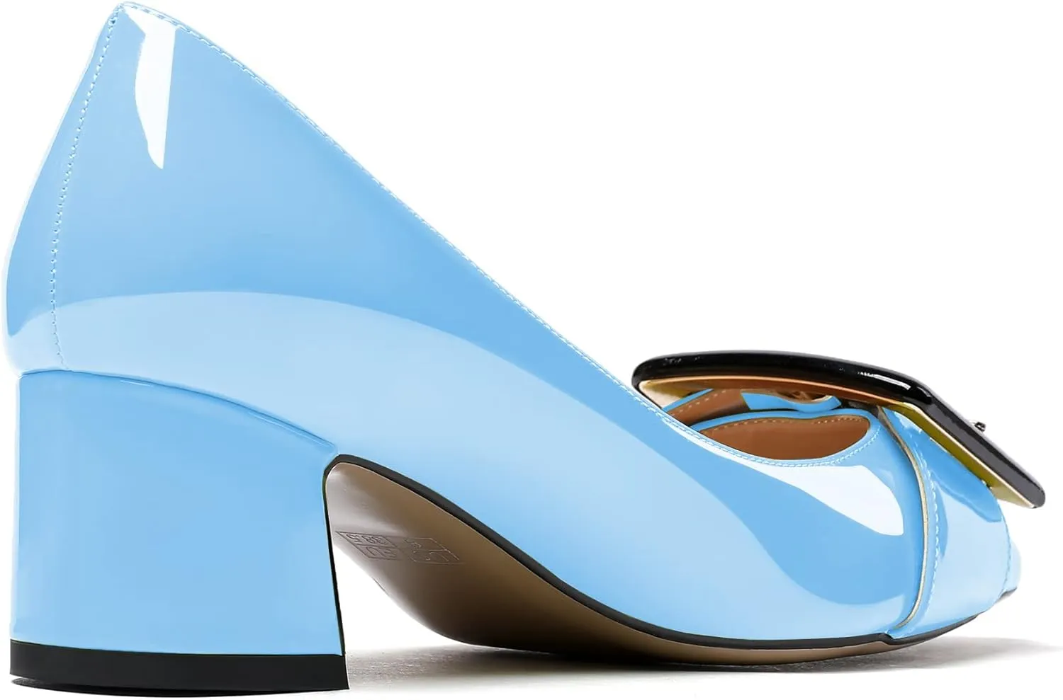 YODEKS Women’s Pointed Toe Pumps,2 Inches Chunky Block Heels Pumps,2 inches Classic Office Daily Dress Shoes