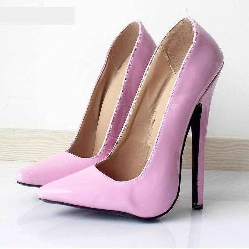 Your Shiny Clothes Patent Leather 18 cm High Heel Stilettos