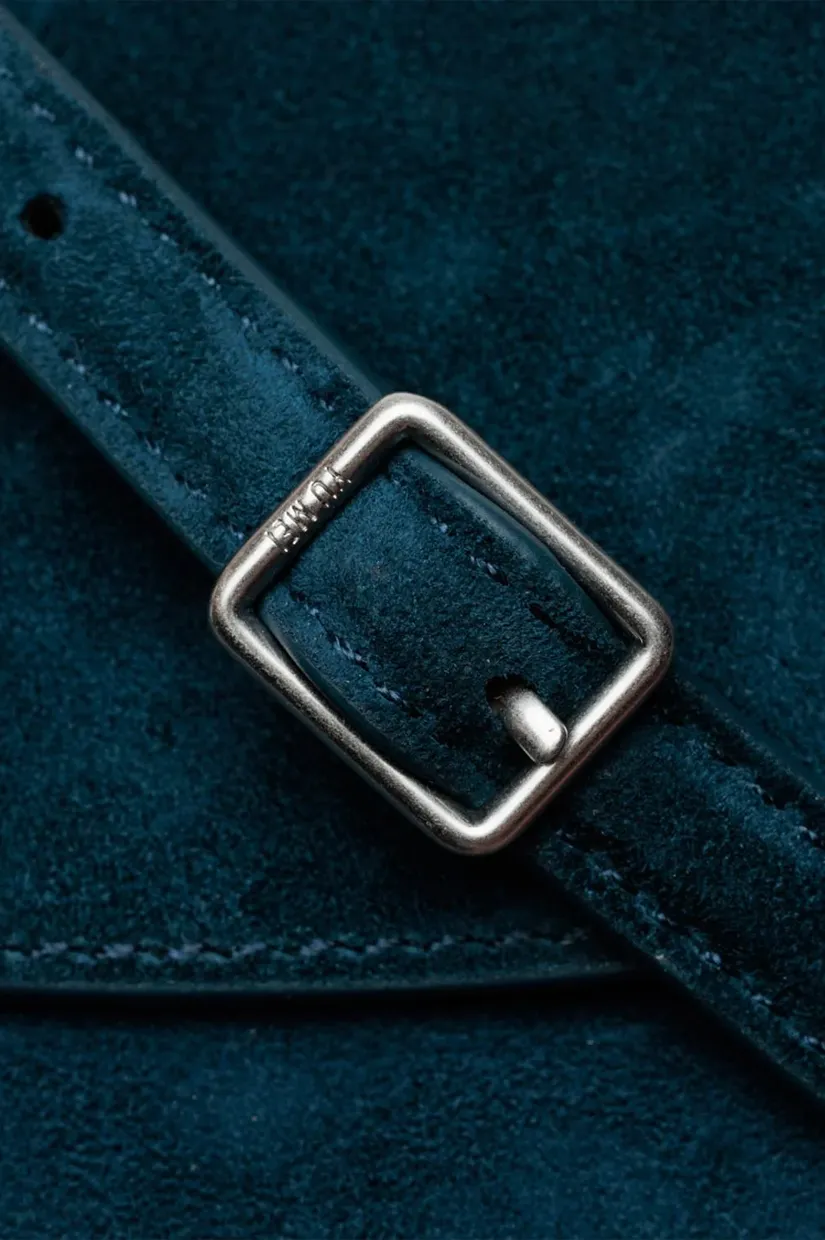 Yu Mei Keriana Clutch - Blue Navy Suede
