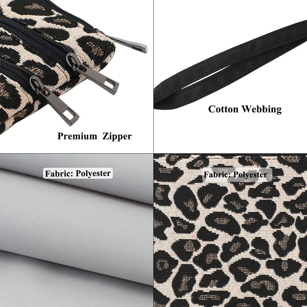 Zip Clutch Purse with Detachable Strap