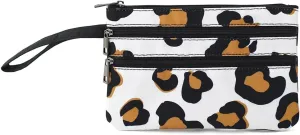 Zip Clutch Purse with Detachable Strap