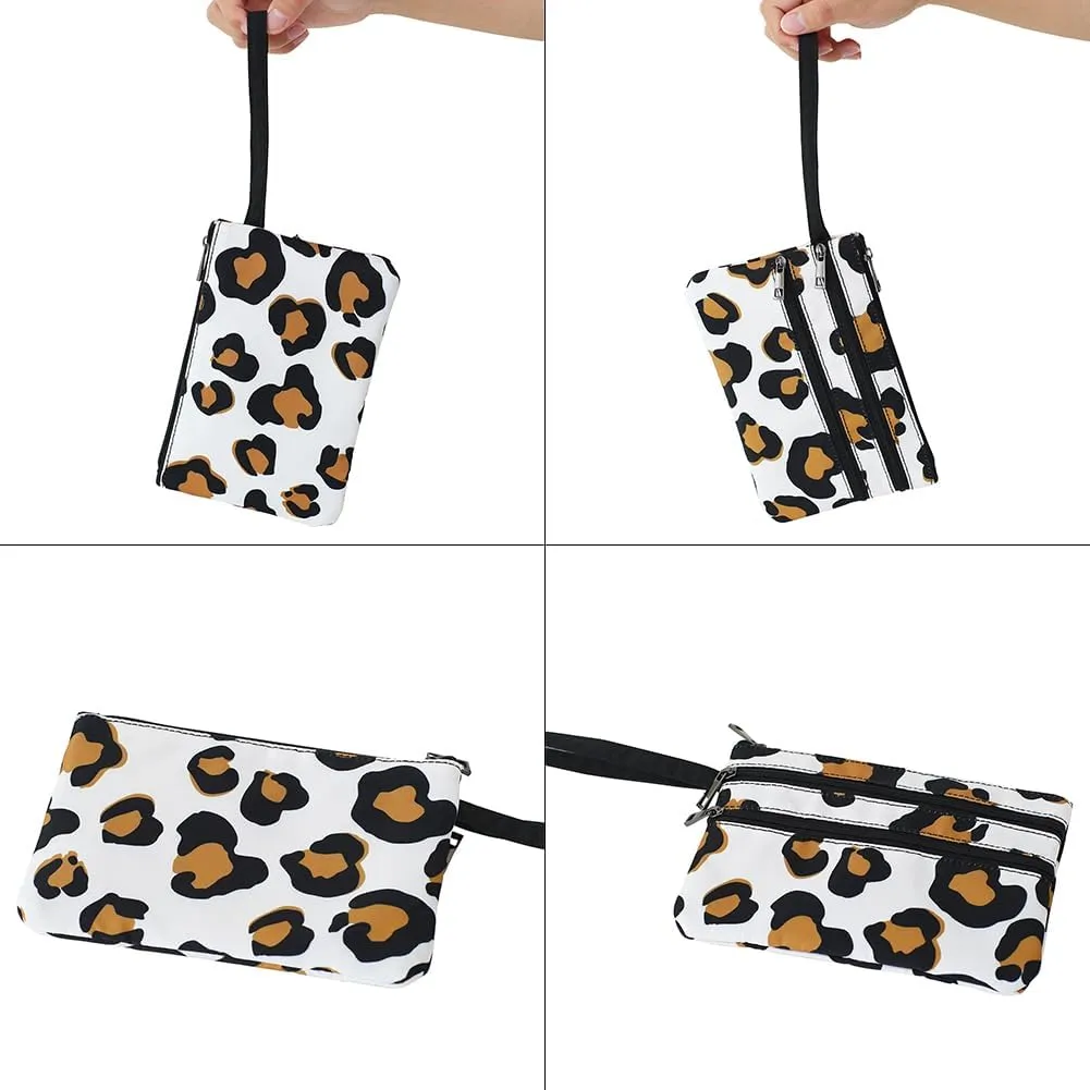 Zip Clutch Purse with Detachable Strap