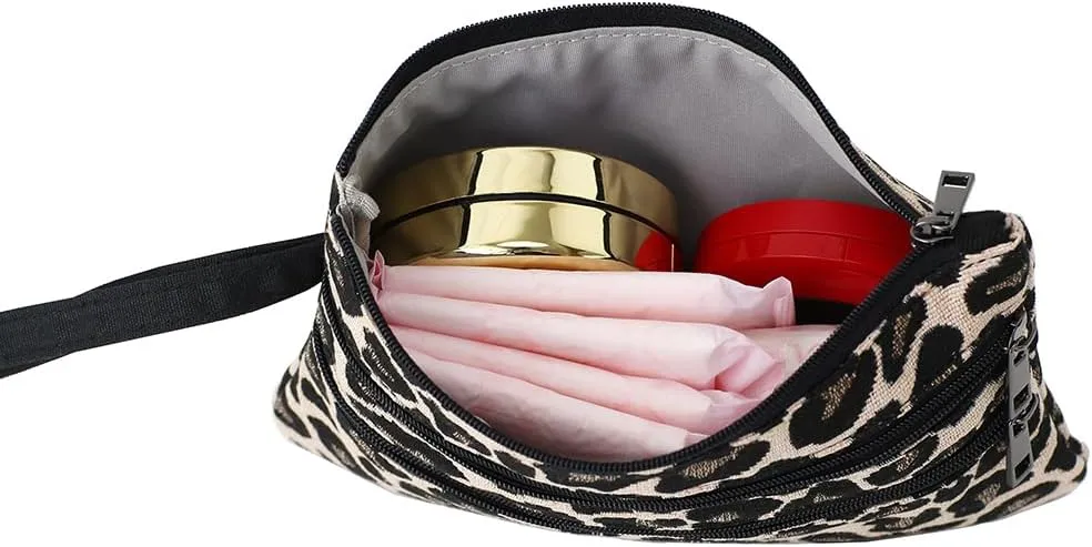 Zip Clutch Purse with Detachable Strap