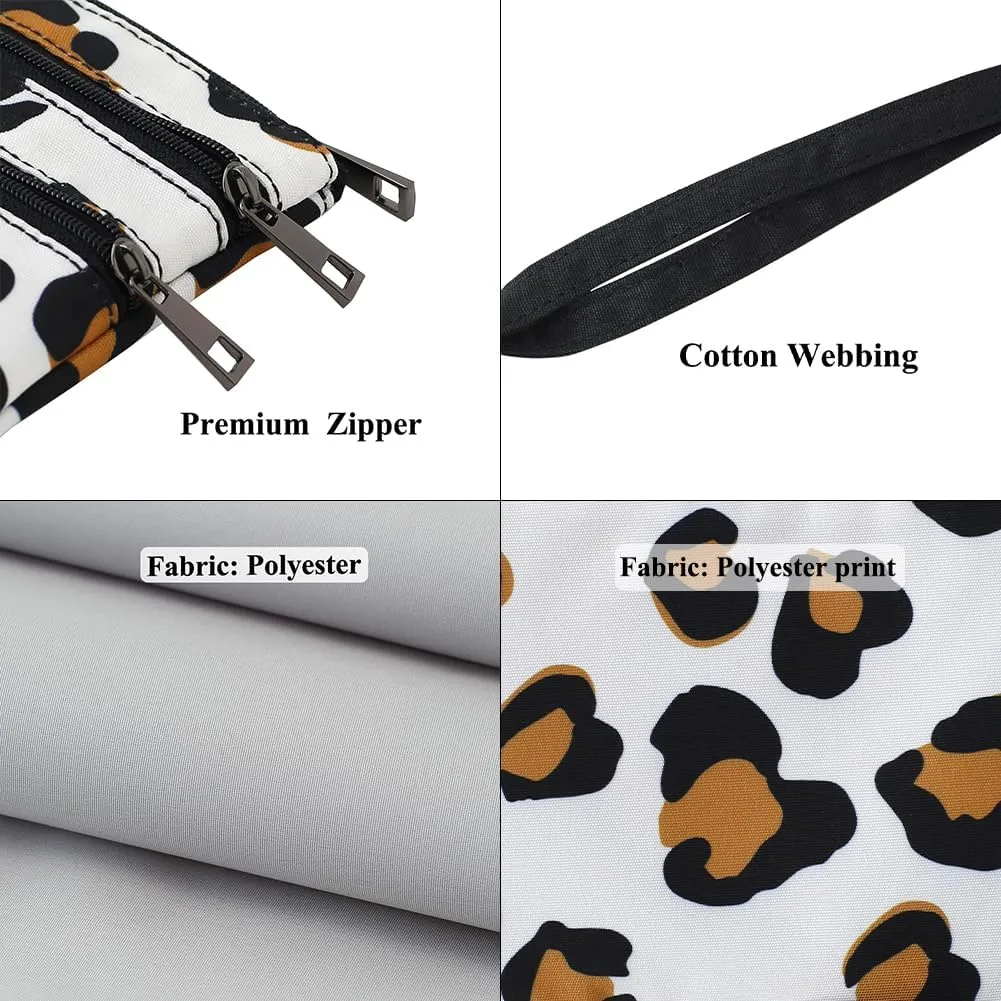 Zip Clutch Purse with Detachable Strap