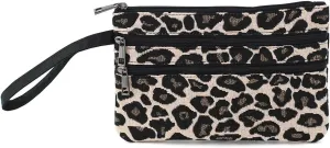 Zip Clutch Purse with Detachable Strap