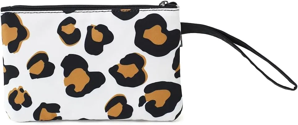 Zip Clutch Purse with Detachable Strap