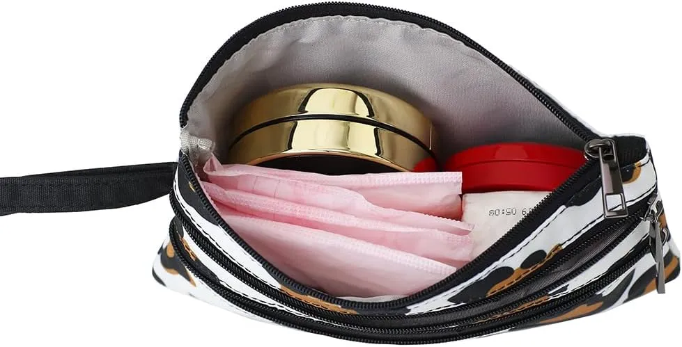 Zip Clutch Purse with Detachable Strap
