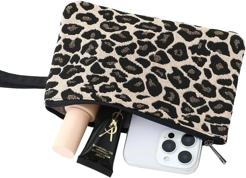 Zip Clutch Purse with Detachable Strap
