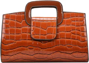 ZLMBAGUS Women Vintage Flap Tote Top Handle Satchel Handbags PU Leather Clutch Purse Shoulder Bag