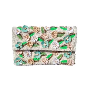 Zoda Clutch | Floral Beaded Clutch